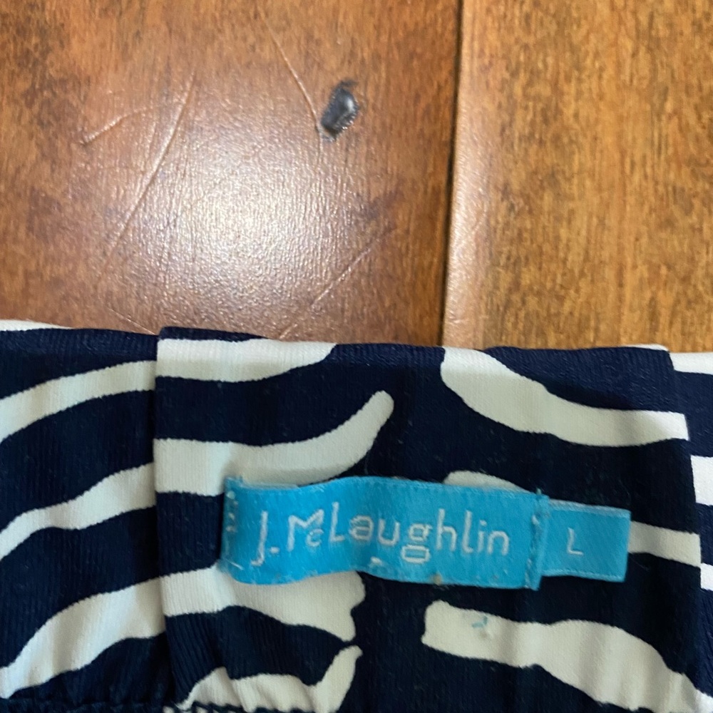 J Mclaughlin Pull On Zebra Skort Size L - image 2